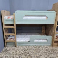 تخت دوطبقه کم ارتفاع D-060 چوبین پلاس