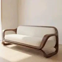 مبل راحتی چوب گردو