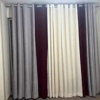 پرده ۵تیکه همراه با زیر پرده ایی وچوب پرده|پرده، رانر، رومیزی|محمدشهر, سیدآباد|دیوار