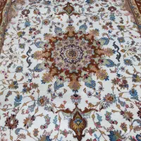 جفت ۹متری حاشیه عبایی دستباف|فرش|مشهد, حرم مطهر رضوی|دیوار