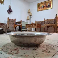 ظرف لگن استیل قدیمی دو جداره ، کاملا نو