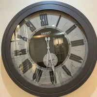 ساعت خاکستری طوسی شیک سایز بزرگ مناسب جهیزیه|ساعت دیواری و تزئینی|مشهد, شهید فرامرز عباسی|دیوار
