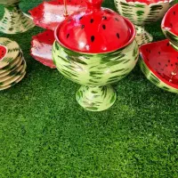 شکلات خوری درب دار هندوانه یلدایی|ظروف سرو و پذیرایی|رشت, هلال احمر|دیوار