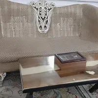 مبل ۷ نفره استیل و مبل ۷ نفره نیمه استیل|مبلمان خانگی و میز عسلی|مشهد, شاهد (شهرک غرب)|دیوار