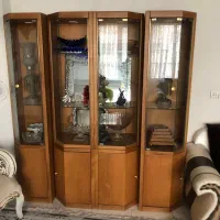 دکور ۴ تکه تمام چوب ایتالیایی|بوفه، ویترین، کنسول|کرج, فاز ۴ مهرشهر|دیوار