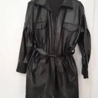 پالتو چرم شیک دخترانه زنانه نو