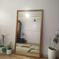 آینه قدی قاب دار ارتفاع1/59عرض90 تمیزوسالم درحدنو