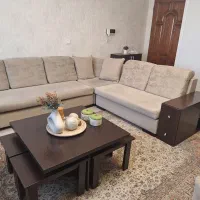 ست کامل مبلمان ال به همراه میزناهارخوری و میزTV|مبلمان خانگی و میز عسلی|تهران, کوی بیمه|دیوار