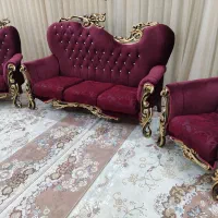 مبل هفت نفره چوب|مبلمان خانگی و میز عسلی|کاشمر, |دیوار