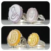 انگشتر نقره ست زنانه و مردانه با فاکتور معتبر|جواهرات|مشهد, چهنو|دیوار