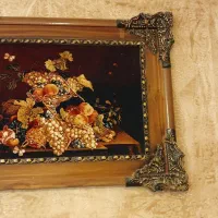 مینی بوفه آینه بزرگ و میزآینه تابلو فرش و  لوستر|لوستر و چراغ آویز|همدان, |دیوار
