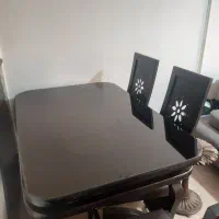 میز ناهار خوری ۴ نفره و ۳ عدد میز جلو مبلی|میز و صندلی غذاخوری|صباشهر, |دیوار