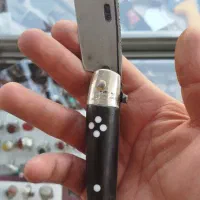 چاقو دسته شاخ اره دار استاد حسین خانی