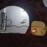 آینه دکوراتیو. آینه دست ساز با متن نوشته شده|آینه|بندر گناوه, |دیوار