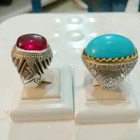 انگشتر فیروزه ویاقوت