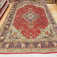 قالی تک ۶متری تبریز زمینه لاکی