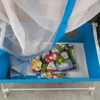 گهواره نوزاد کاملا نو رنگ آبی