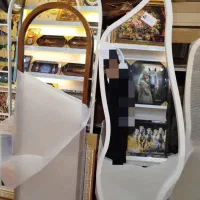 آینه قدی سفید دفرمه