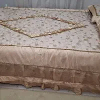روتختی دو نفره ساتن با پارچه حریر|سرویس روتختی|اسلام‌شهر, باغ فیض|دیوار