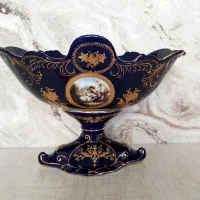 چینی قدیمی دکوری سرمه ای آنتیک و کمیاب گلدان قوری|ظروف سرو و پذیرایی|شیراز, سینما سعدی|دیوار