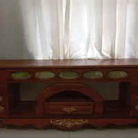 میز تلویزیون چوبی هالوژن