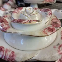 لمونژ ظروف چینی اصل فرانسه ۱۲ نفره جهیزیه و سایر|ظروف سرو و پذیرایی|اصفهان, مرداویج|دیوار