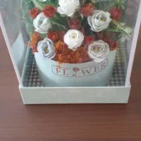 باکس شیشه ای گل مناسب هدیه