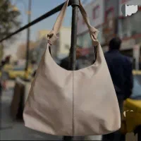 کیف گره ای کرمی کاملا نو