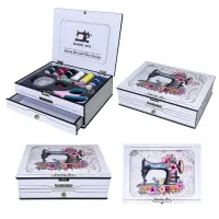 جعبه نخ سوزن کشو دار