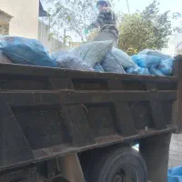 کامیون کمپرسی حمل بار،نخاله، خاک، تهیه مصالح وگونی
