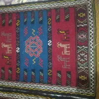 گلیم پادری دستبافت کرمانج.|گلیم، جاجیم، گبه|بجنورد, |دیوار