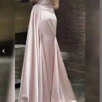 لباس مجلسی صورتی گلبهی