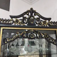 بوفه ی چوبی محکم و آینه دار|بوفه، ویترین، کنسول|اردبیل, |دیوار