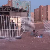 آلاچیق درب حیاطی آکاردئونی