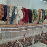 جفت فرش ۹متری دستباف طرح تبریز سالاری گل ابریشم|فرش|تهران, گلستان (شهرک راه آهن)|دیوار