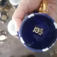 سرویس قدیمی وزیبای طلایی سورمه ای