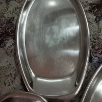 سه عدد دیس برنج بزرگ و یک عدد سینی سماور|ظروف سرو و پذیرایی|صباشهر, |دیوار