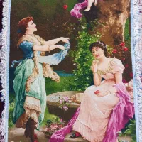 تابلو فرش دستباف|تابلو فرش|اصفهان, دوطفلان|دیوار