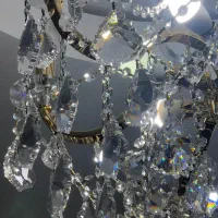 لوستر ۱۶ شاخه طلایی|لوستر و چراغ آویز|قزوین, |دیوار