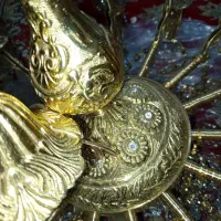 لوستر 30شعله 15شاخه تمام برنزی