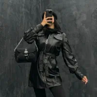 کت چرم زنانه