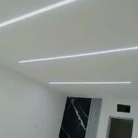 گچکاری سفیدکاری ولاین نور با گچ.ساختمان