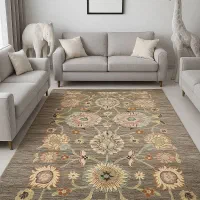 فرش دستباف (بساک)۹ متری نقشه مدرن  پشم دستریس