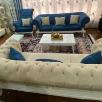 مبل چستر ۸ نفره در حد نو