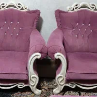 مبلمان ۷ نفره تمام چوب راش|مبلمان خانگی و میز عسلی|نسیم‌شهر, |دیوار