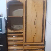 کمد چوبی هم برالباس هم براظروف|جاکفشی، کمد، دراور|اصفهان, صائب|دیوار