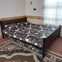 تخت۲نفره باتشک طبی.قدتشک ۲متردر ۱و۶۲سانت.|تخت و سرویس خواب|آق قلا, |دیوار