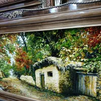 تابلوفرش کوچه باغ نقش برجسته/فروش نقد و اقساط|تابلو فرش|تهران, بوستان جنگلی لویزان|دیوار