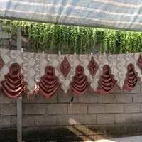 تعدادی پرده به همراه والن|پرده، رانر، رومیزی|سیاهکل, |دیوار