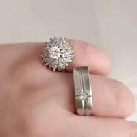 انگشتر نقره زنانه و مردانه